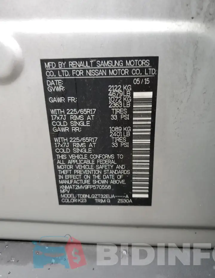 KNMAT2MV9FP570558 Photo# 12