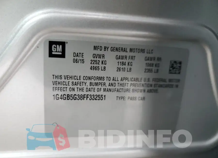 1G4GB5G38FF332551 Photo# 12