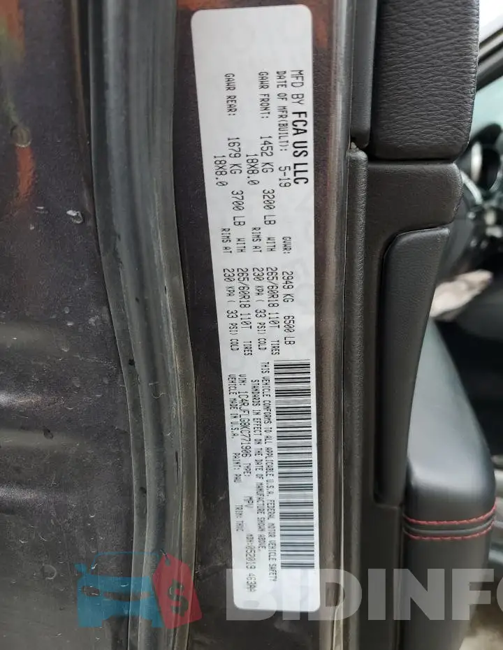1C4RJFLG8KC771906 Photo# 13