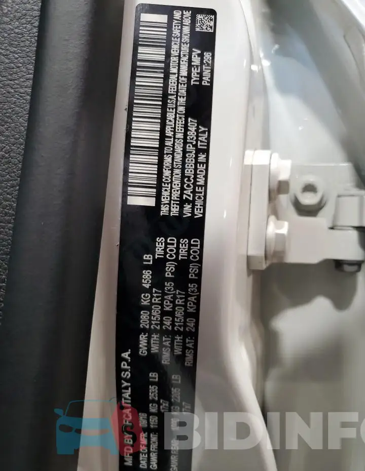 ZACCJBBB9JPJ38407 Photo# 12