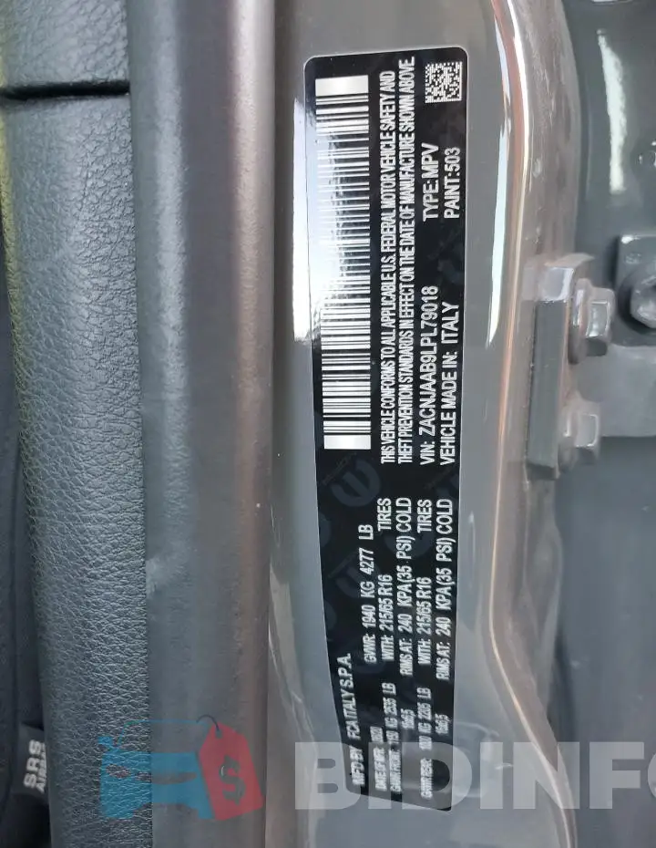 ZACNJAAB9LPL79018 Photo# 12