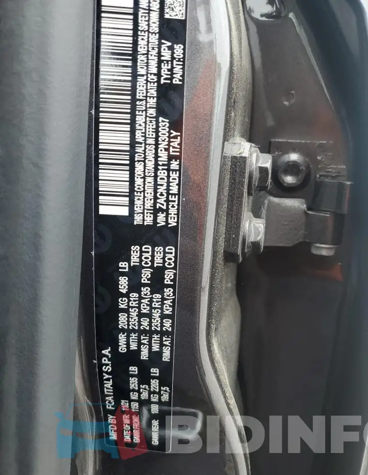 ZACNJDB11MPN30037 Photo# 13