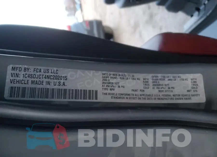 1C4SDJCT4NC202015 Photo# 14
