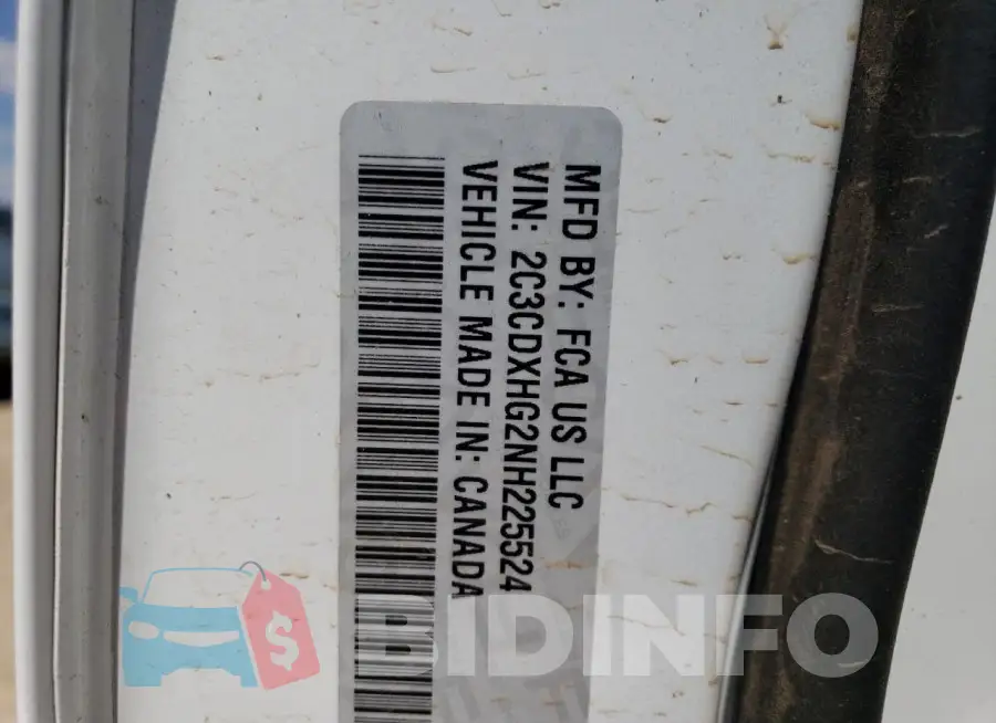 2C3CDXHG2NH225524 Photo# 12