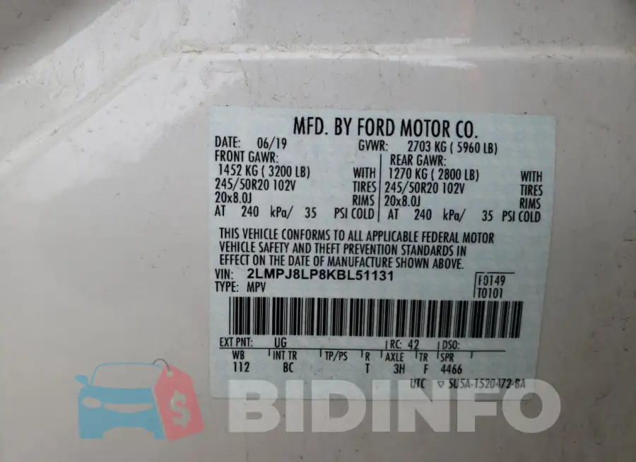 2LMPJ8LP8KBL51131 Photo# 12