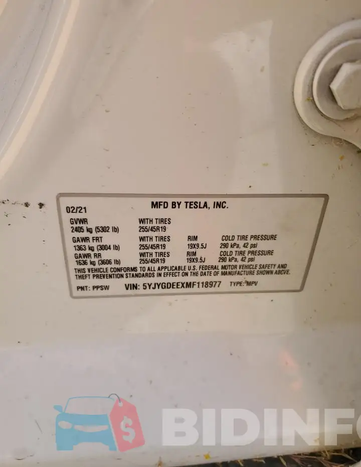 5YJYGDEEXMF118977 Photo# 12
