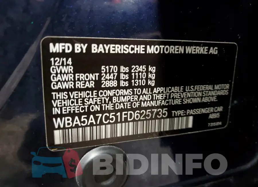 WBA5A7C51FD625735 Photo# 13