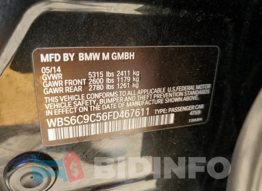 WBS6C9C56FD467611 Photo# 12