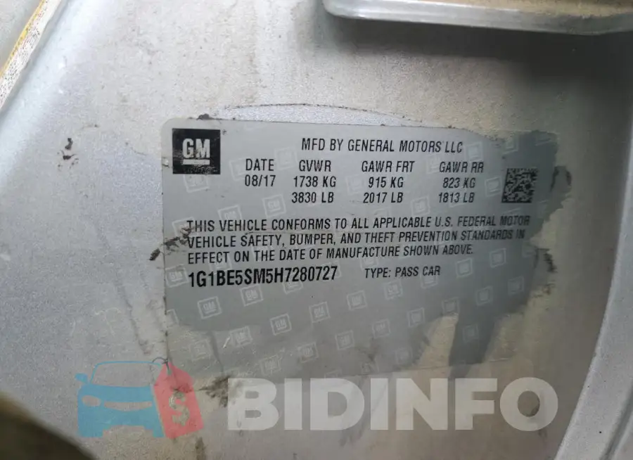 1G1BE5SM5H7280727 Photo# 12