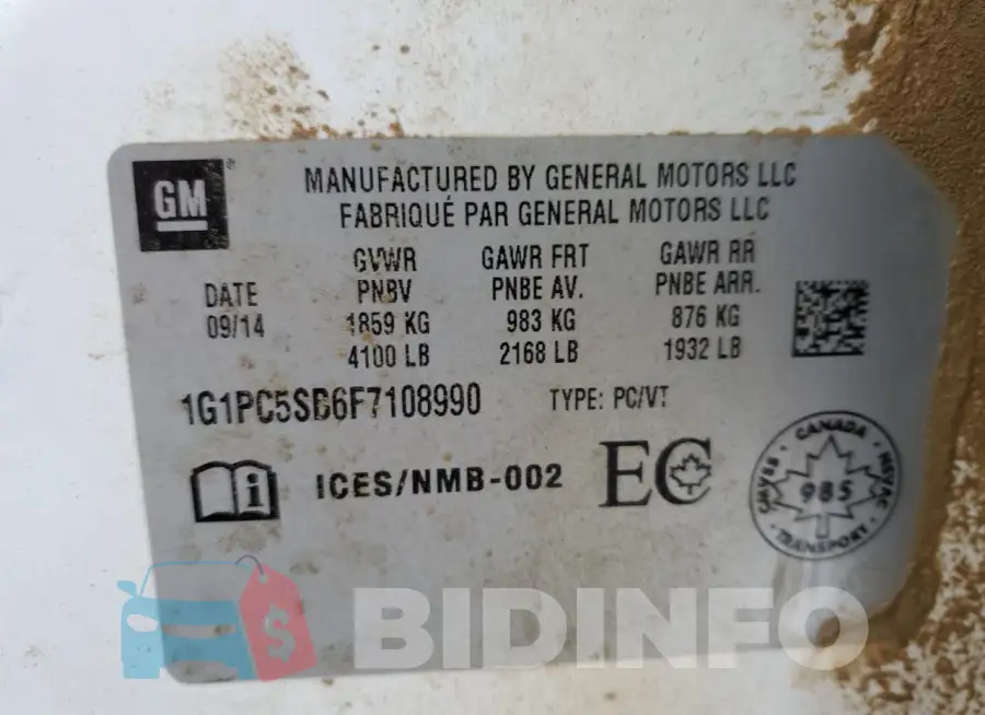 1G1PC5SB6F7108990 Photo# 12