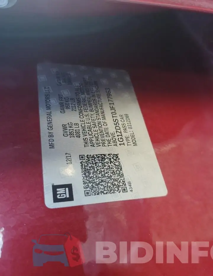 1G1ZD5ST0JF177963 Photo# 12