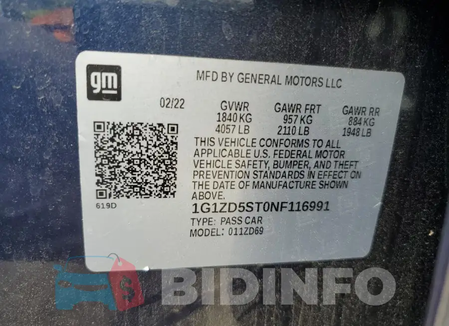 1G1ZD5ST0NF116991 Photo# 12