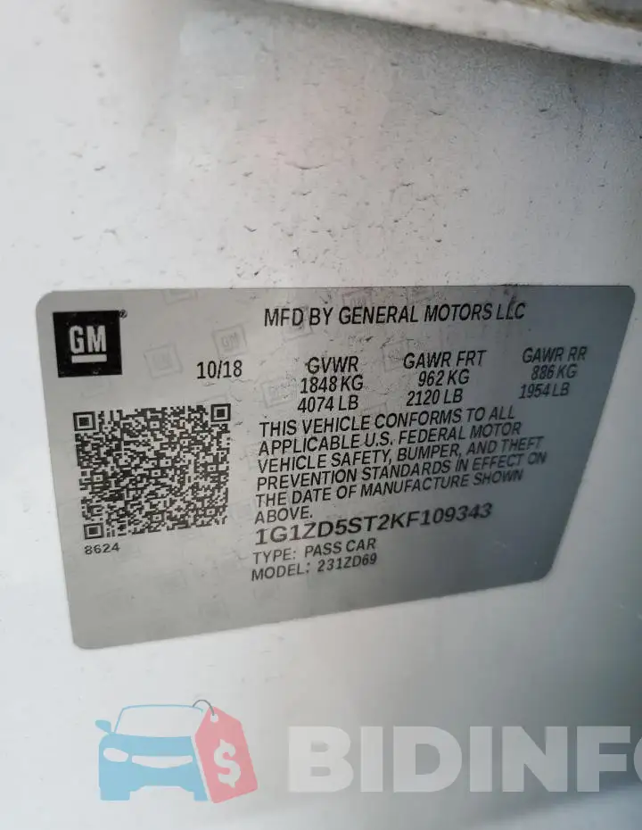 1G1ZD5ST2KF109343 Photo# 12