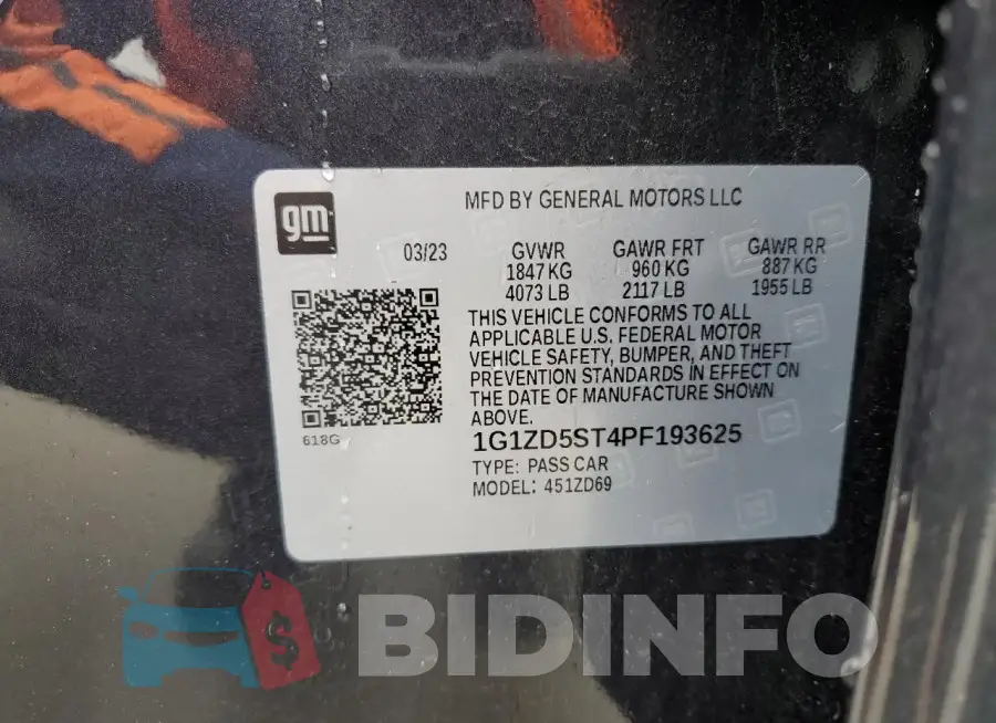 1G1ZD5ST4PF193625 Photo# 12