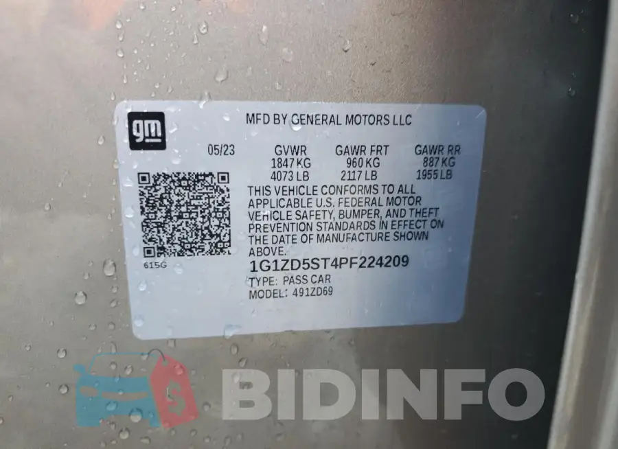 1G1ZD5ST4PF224209 Photo# 12