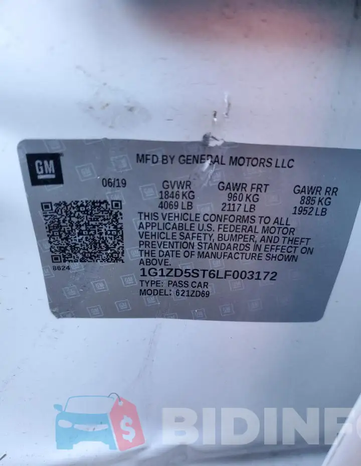 1G1ZD5ST6LF003172 Photo# 12