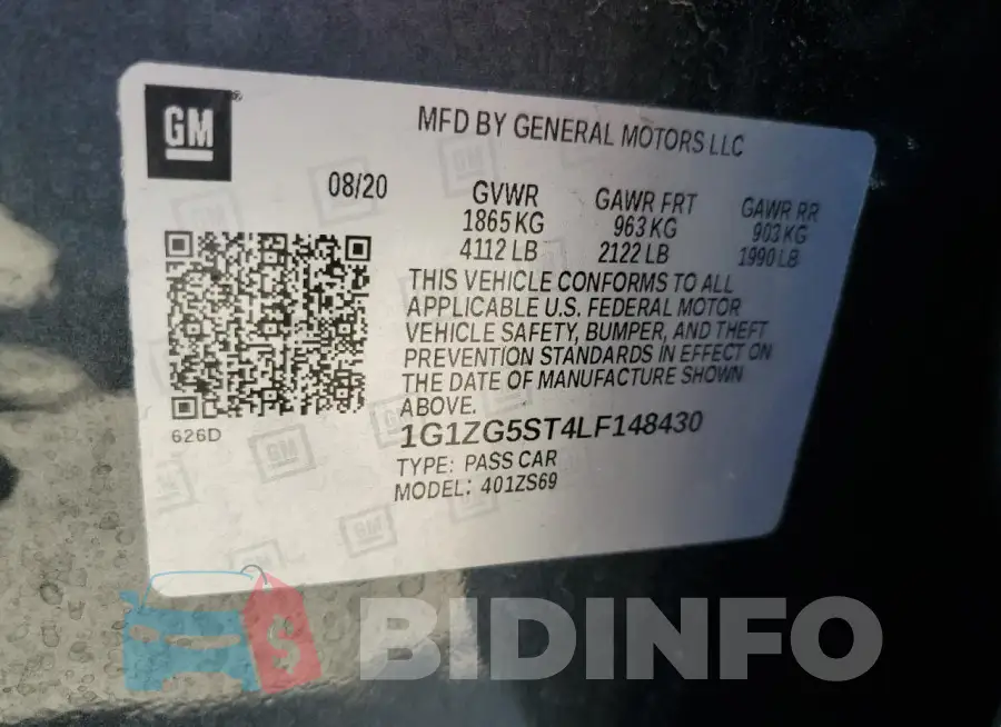 1G1ZG5ST4LF148430 Photo# 12