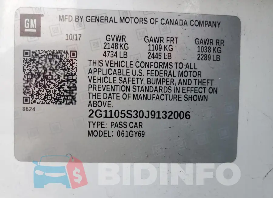 2G1105S30J9132006 Photo# 12