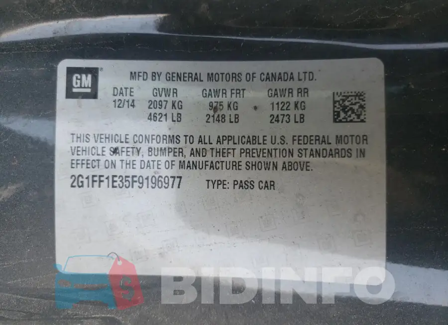 2G1FF1E35F9196977 Photo# 12
