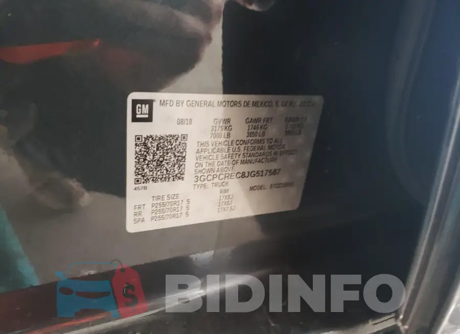 3GCPCREC8JG517587 Photo# 12