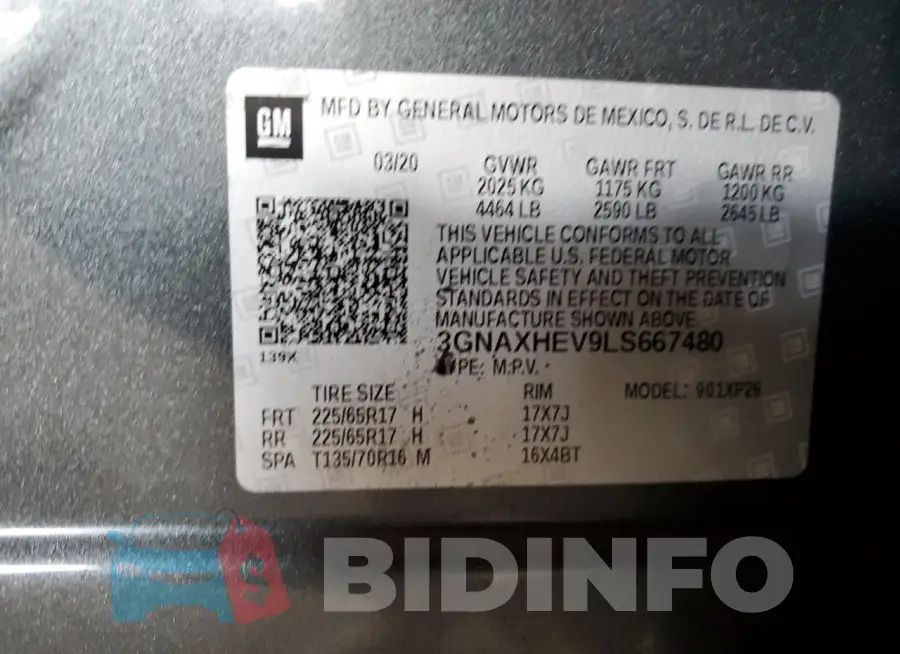 3GNAXHEV9LS667480 Photo# 13