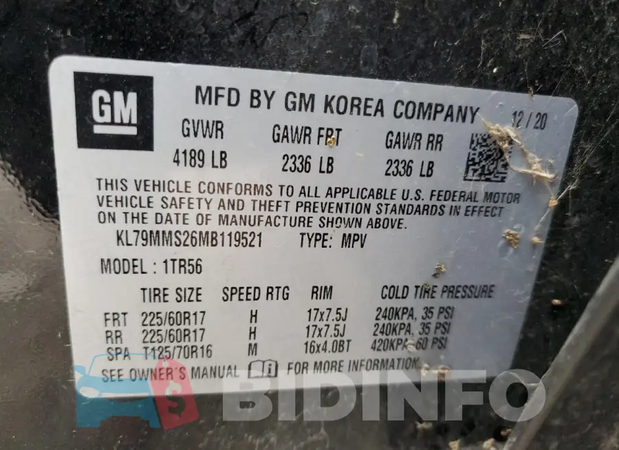 KL79MMS26MB119521 Photo# 13