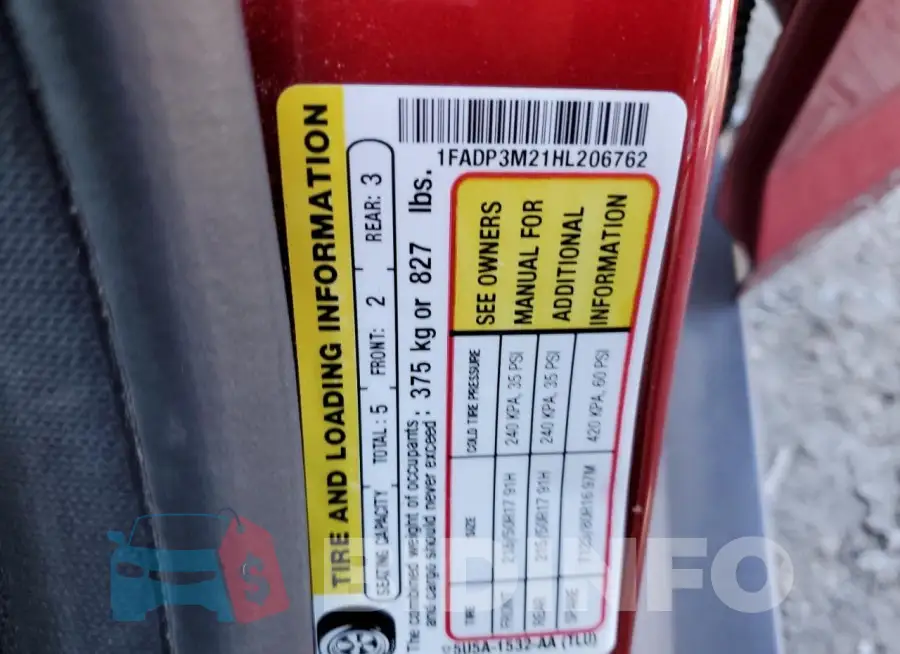 1FADP3M21HL206762 Photo# 12