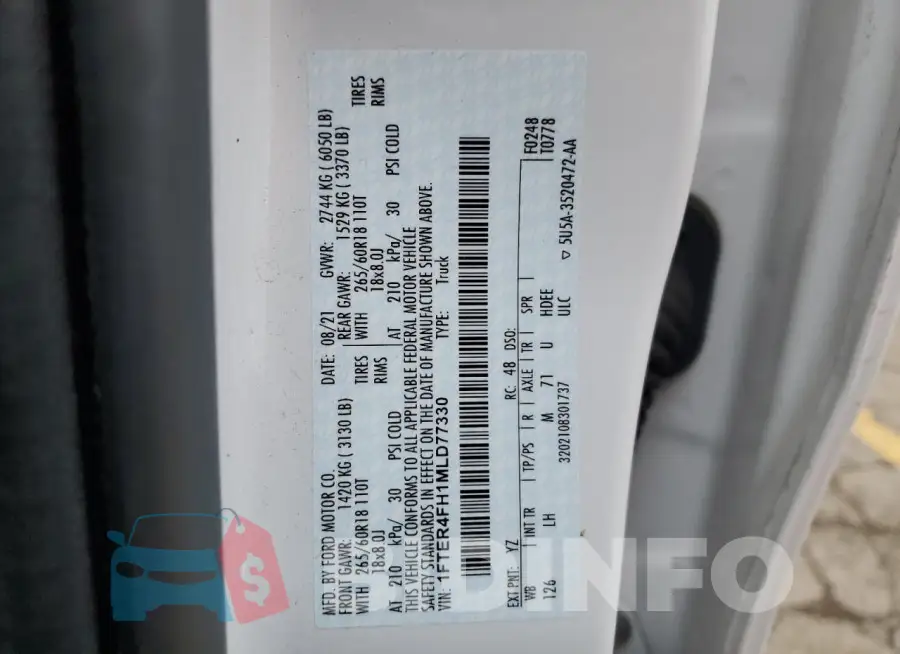 1FTER4FH1MLD77330 Photo# 12