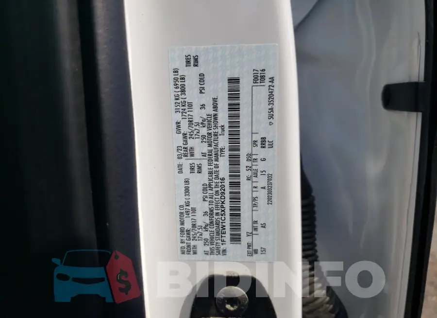 1FTEW1C5XPKD92016 Photo# 12