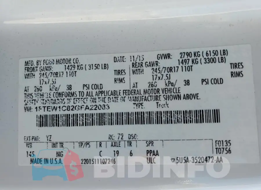 1FTEW1C82GFA22083 Photo# 12