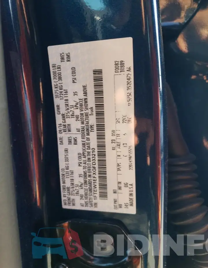 1FTEW1EFXGFD33210 Photo# 12