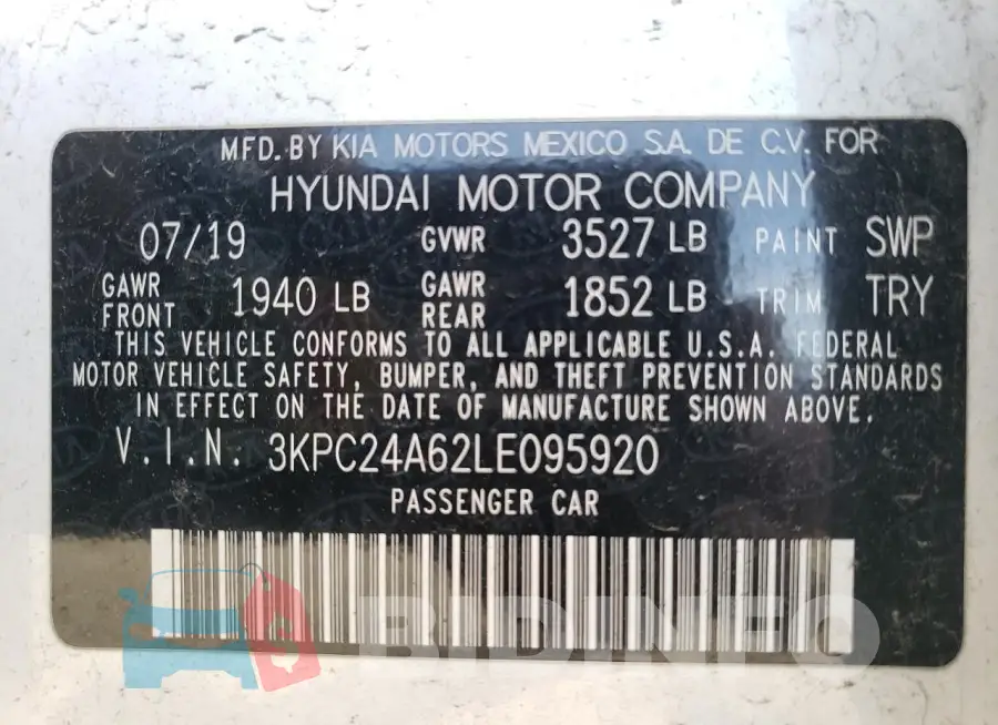 3KPC24A62LE095920 Photo# 12