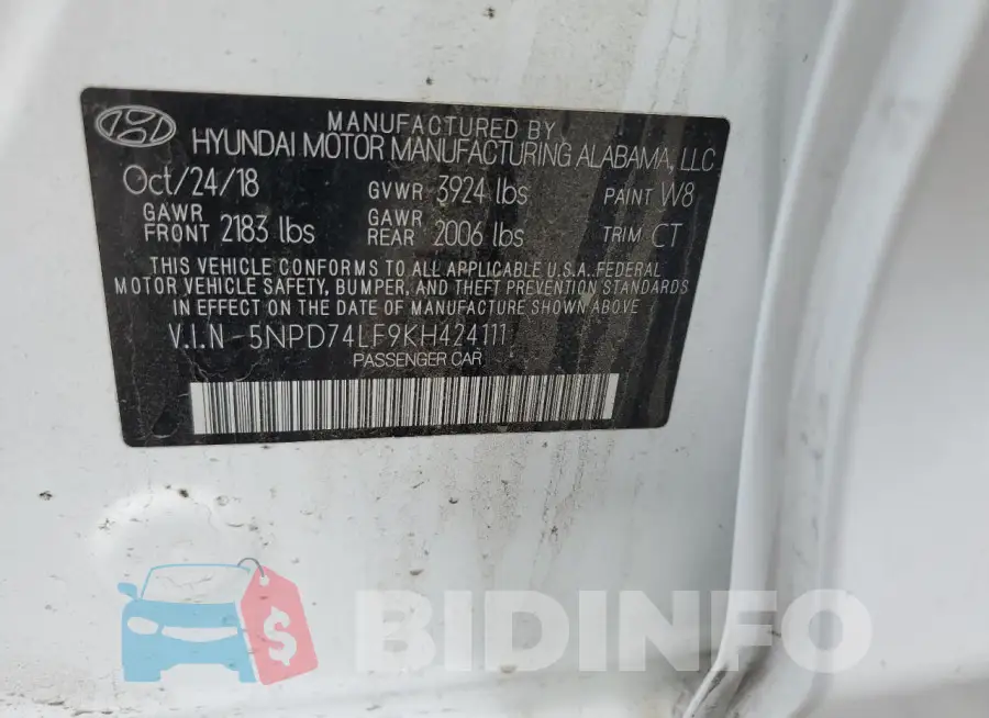 5NPD74LF9KH424111 Photo# 12