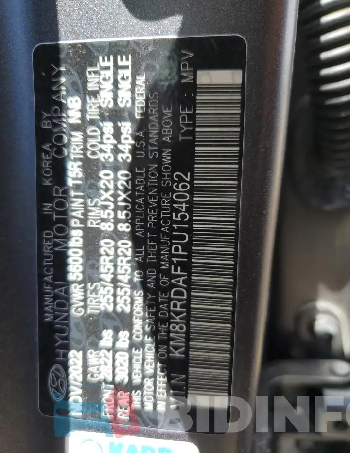KM8KRDAF1PU154062 Photo# 13