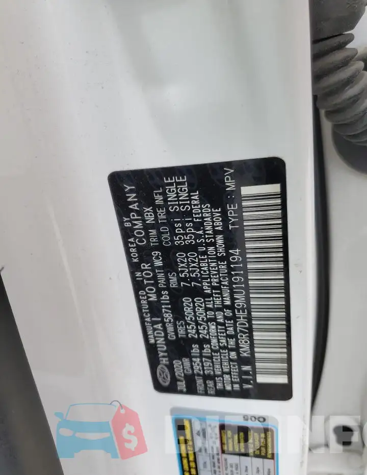 KM8R7DHE9MU191194 Photo# 13
