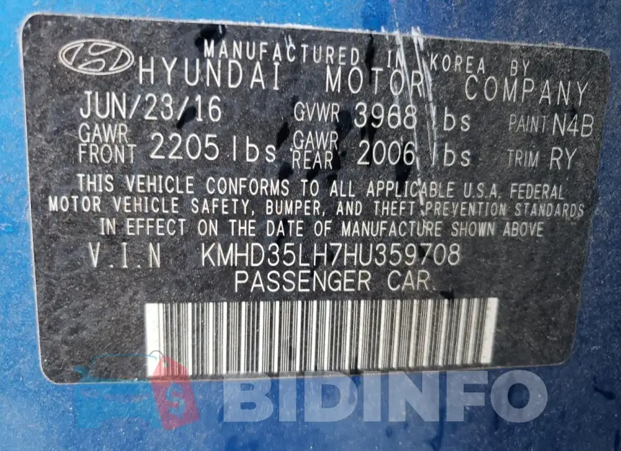 KMHD35LH7HU359708 Photo# 12