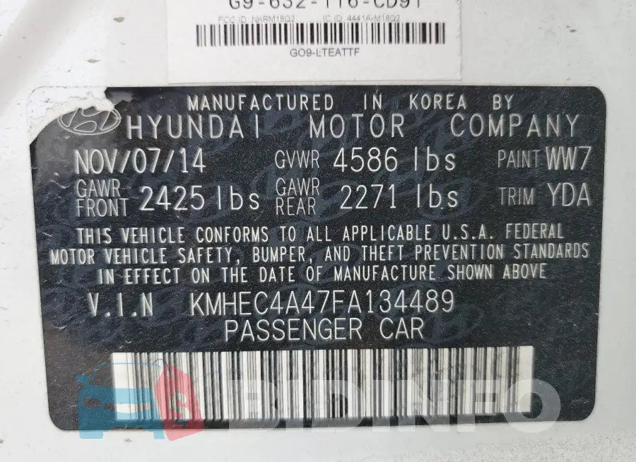 KMHEC4A47FA134489 Photo# 13