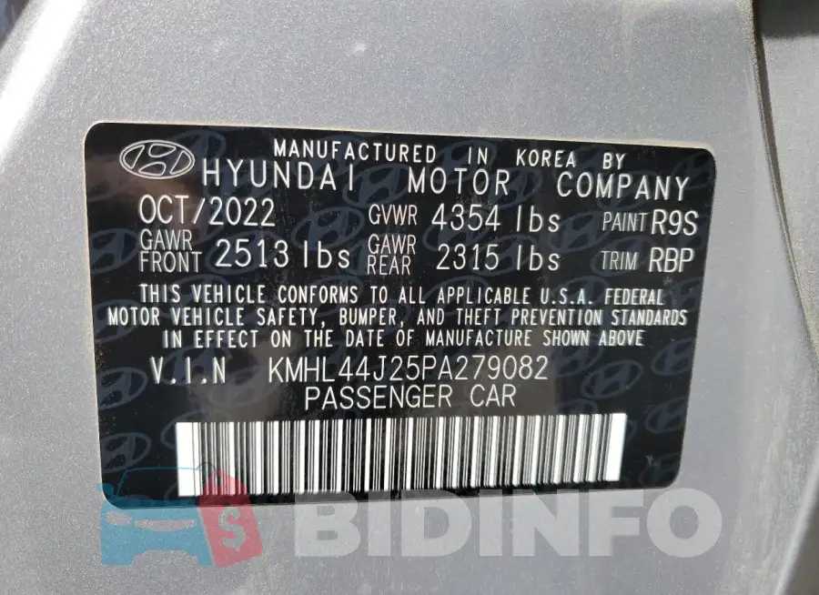 KMHL44J25PA279082 Photo# 12