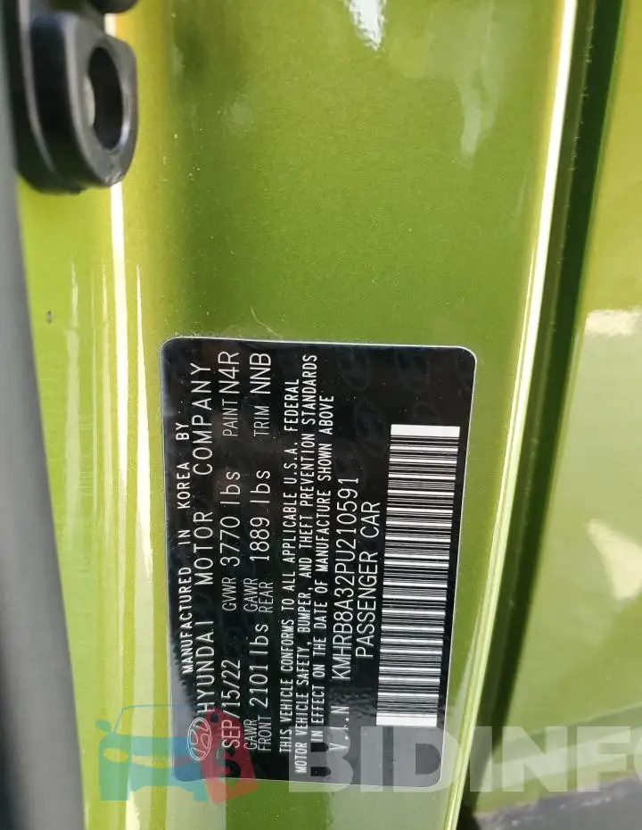 KMHRB8A32PU210591 Photo# 13