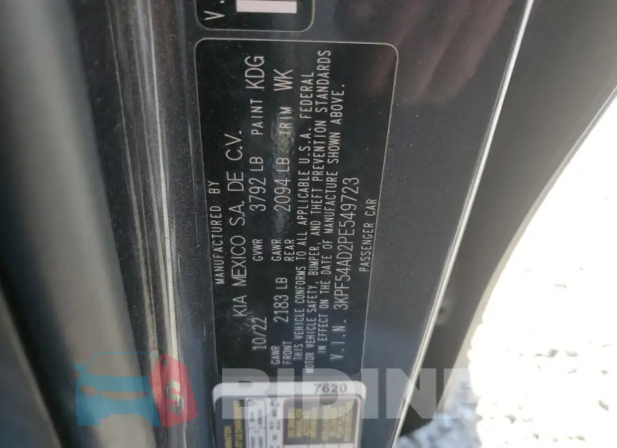 3KPF54AD2PE549723 Photo# 13