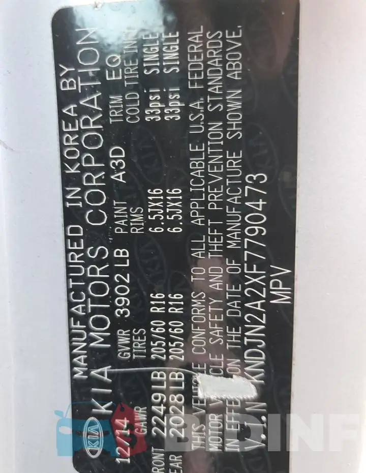 KNDJN2A2XF7790473 Photo# 13