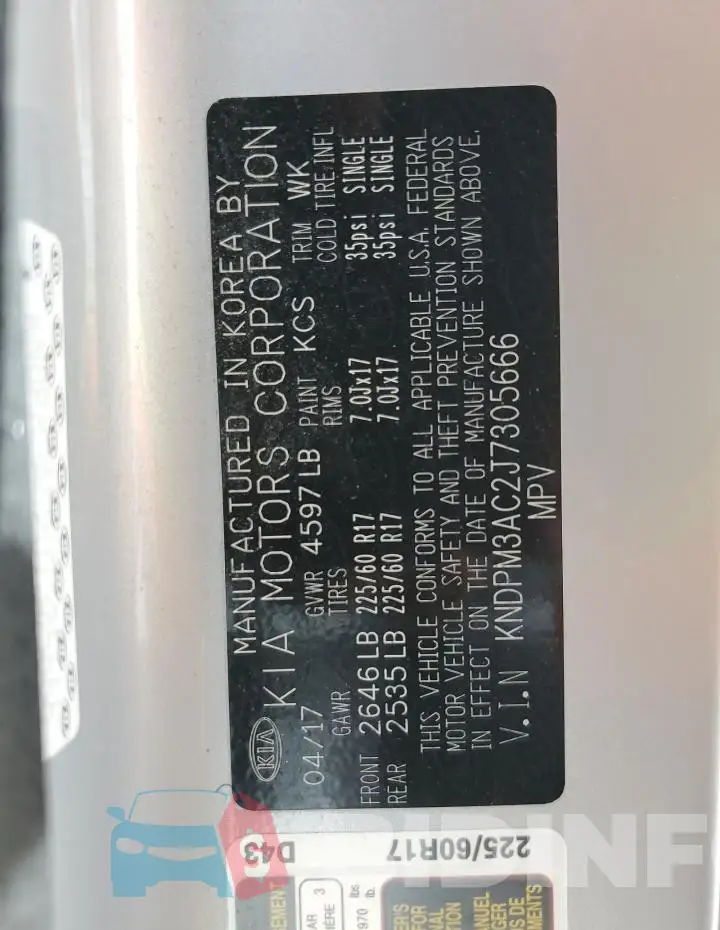 KNDPM3AC2J7305666 Photo# 14