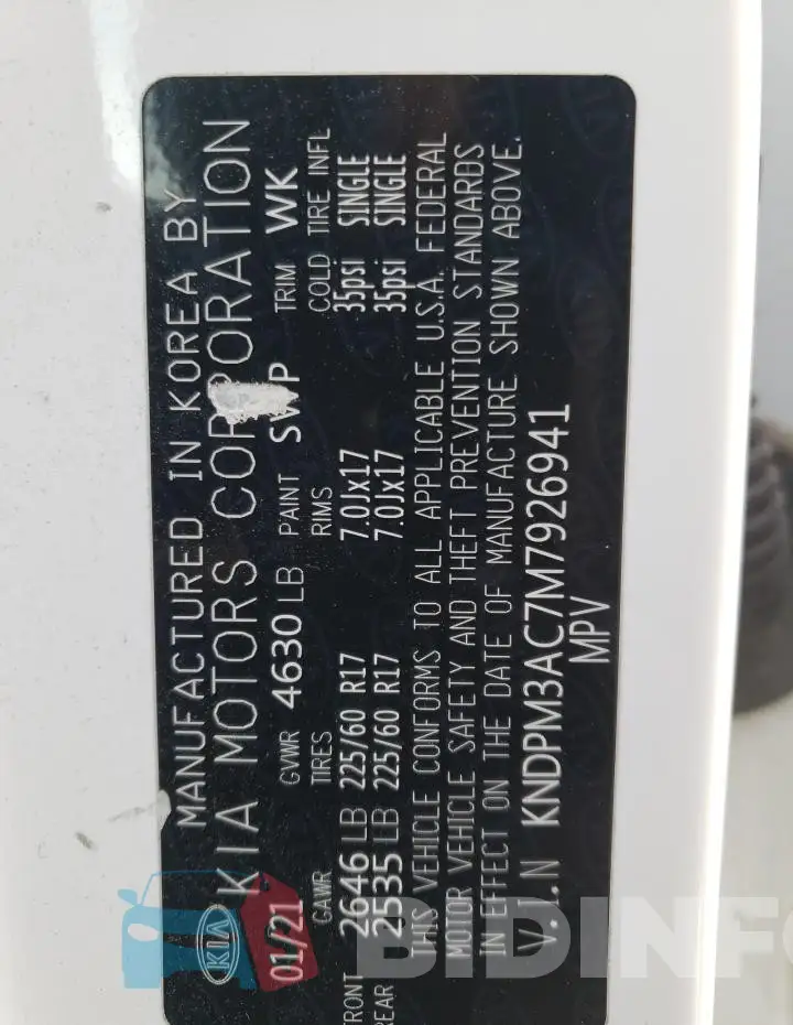 KNDPM3AC7M7926941 Photo# 12