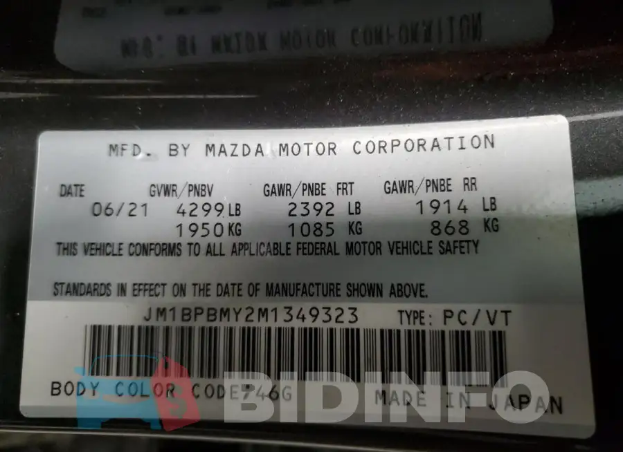 JM1BPBMY2M1349323 Photo# 13