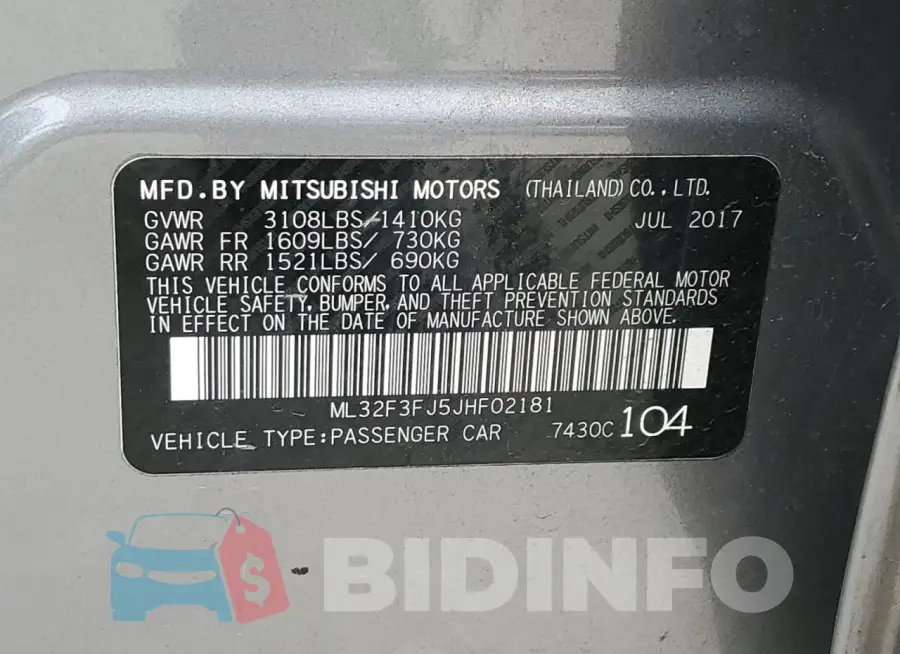ML32F3FJ5JHF02181 Photo# 12
