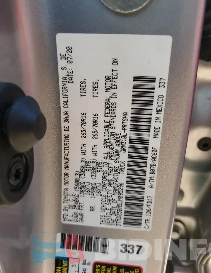 3TMDZ5BN5LM095296 Photo# 12