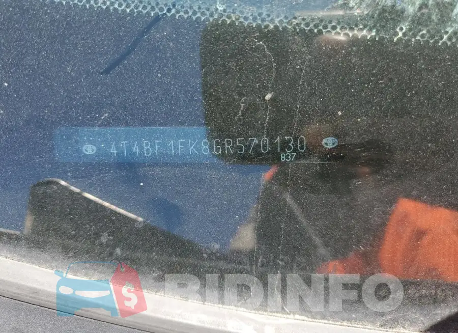 4T4BF1FK8GR570130 Photo# 12