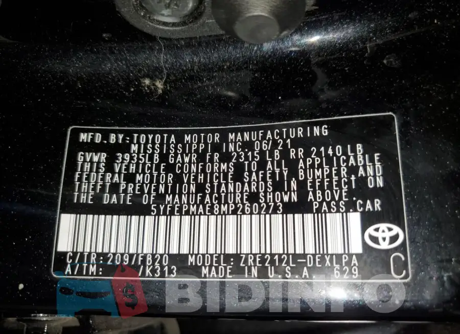 5YFEPMAE8MP260273 Photo# 12
