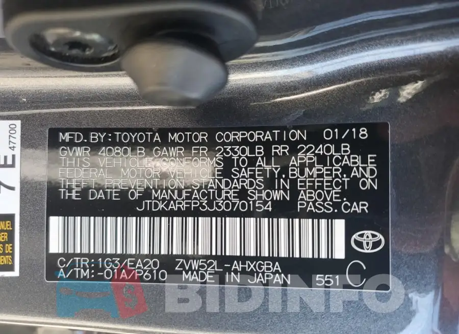 JTDKARFP3J3070154 Photo# 12