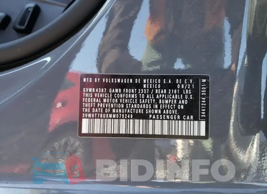 3VW6T7BUXMM079249 Photo# 12